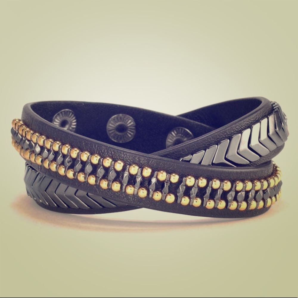 Stella & Dot Gilded Path Wrap Bracelet